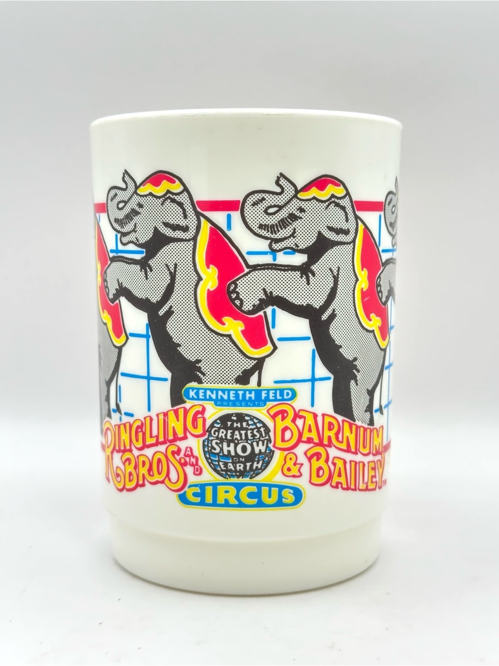 Ringling Bros and Barnum & Bailey Vintage 1980’s Plastic Souvenir Elephant Mug
